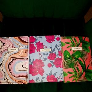 3 beautiful and colorful journals. The perfect place to store your memories